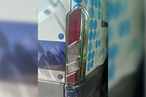 Ford Transit 2014- Chrome Tail Light Covers (2 pcs, plastic) photo 2