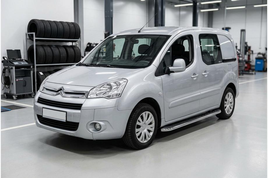 Citroen Berlingo 2008-2018 Side Steps Maydos V1 (2 pcs, Aluminum & Stainless Steel) Image