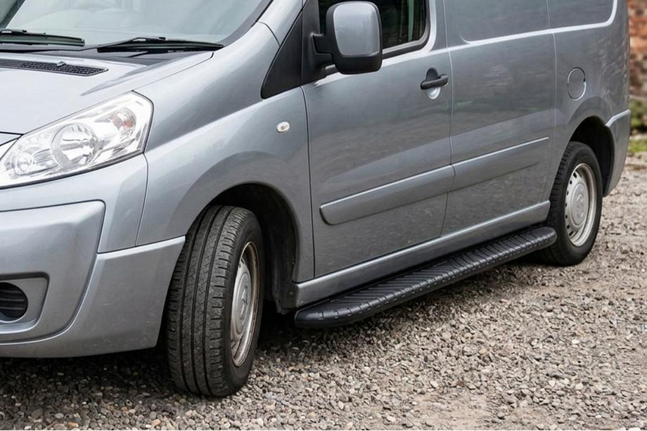 Citroen Jumpy 2007–2017 Side Steps Bosphorus Black (2 pcs, Aluminum) Image