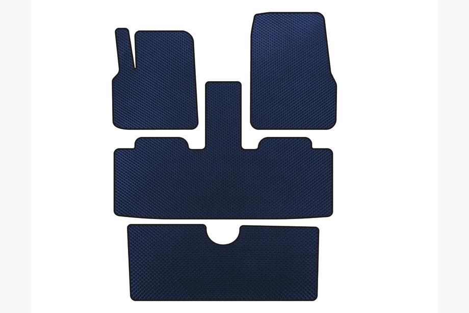Renault Espace 2002-2014 EVA Floor Mats (3 Rows, 7-Seater, Blue) Photo 1