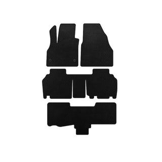 EVA Floor Mats (3 Rows, 5-Door/7-Seater, Black) Renault Kangoo 2008–2020