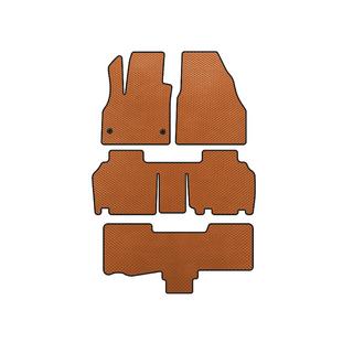 EVA Floor Mats (3 Rows, 5-Door/7-Seater, Orange) Renault Kangoo 2008–2020