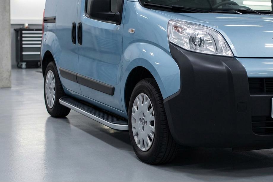 Peugeot Bipper 2008-2017 Side Steps Tayga Grey (2 pcs, Aluminum) Image