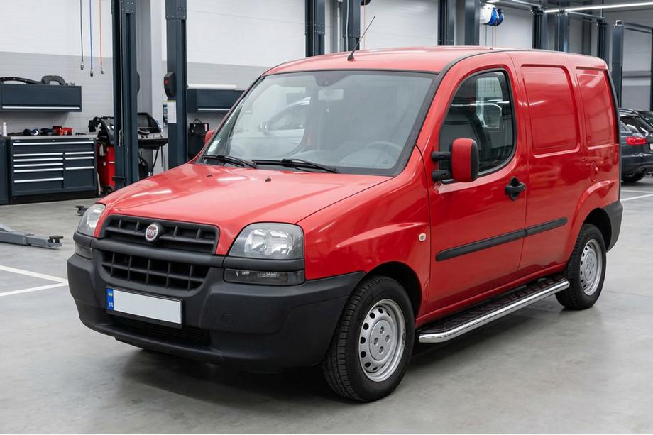 Fiat Doblo I 2001-2005 Side Steps Maydos V1 (2 pcs, Aluminum & Stainless Steel) Image