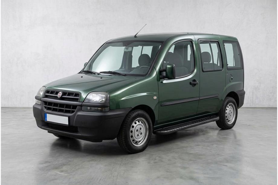 Fiat Doblo I 2001-2005 Side Steps Bosphorus Black (2 pcs, Aluminum) Image