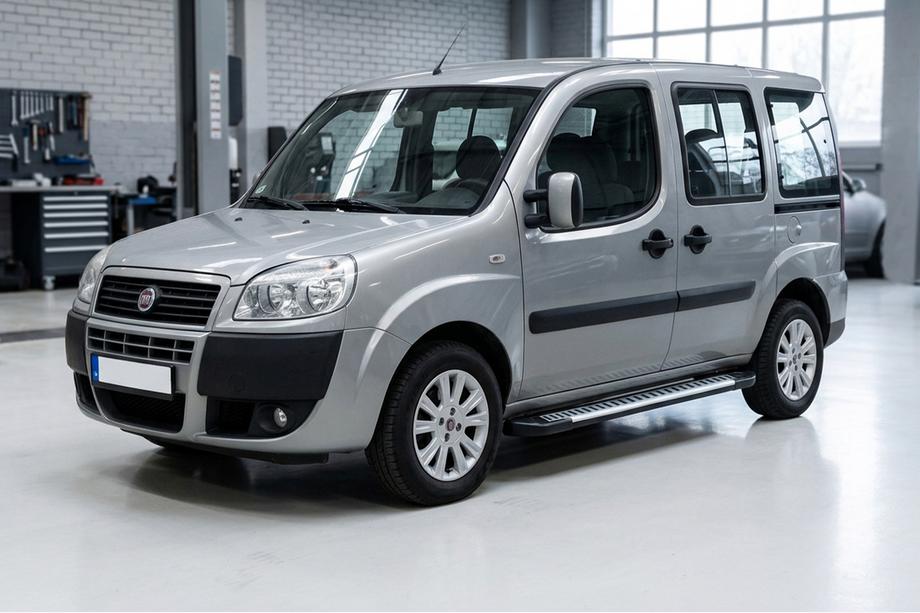 Fiat Doblo I 2005-2010 Side Steps Line (2 pcs, Aluminum) Image