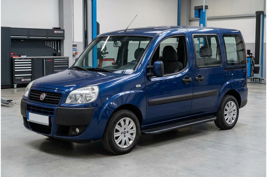 Fiat Doblo I 2005-2010 Side Steps Bosphorus Black (2 pcs, Aluminum) Image