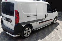 Fiat Doblo II 2010-2022 Side Steps Line (2 pcs, Aluminum) photo 1