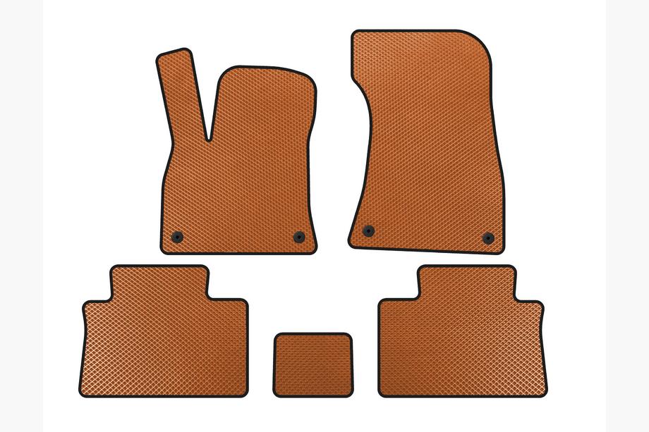 Audi e-Tron 2018-2022 EVA Floor Mats (Sportback, Orange) Image