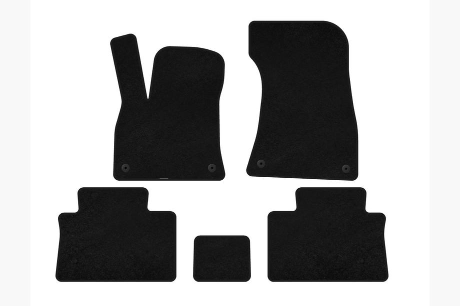 Audi e-Tron 2018-2022 Textile Floor Mats Premium (Sportback, Black) Image