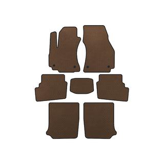 EVA Floor Mats (3 Rows, 2003-2005, 7-Seater, Brown) Opel Zafira A 1998-2005