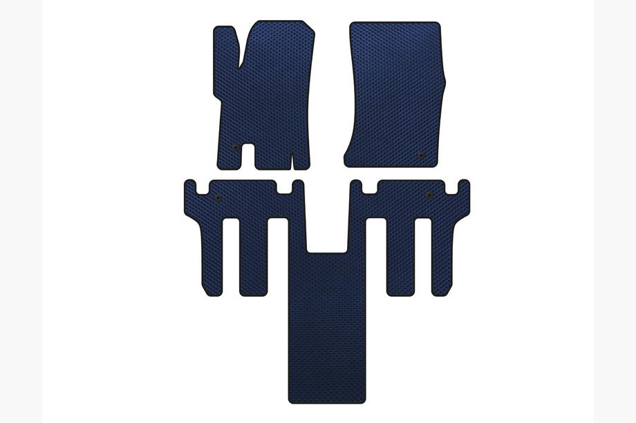 Ssang Yong Rodius EVA floor mats 2004-2008 (2 rows, Blue) Image