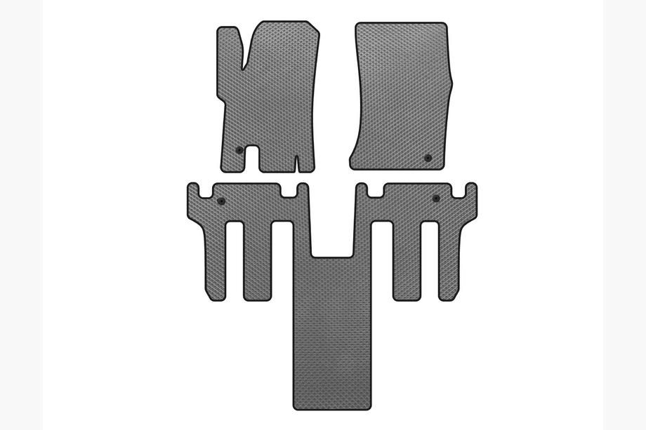 Ssang Yong Rodius EVA floor mats 2004-2008 (2 rows, Grey) Image