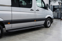 Mercedes Sprinter W906 2006–2018 Side Steps Bosphorus Black (2 pcs, Aluminum) photo 1