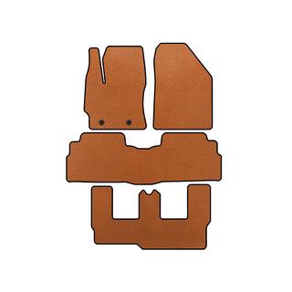 EVA Floor Mats (3 Rows, 7-Seater, Orange) Toyota Verso 2009–2018