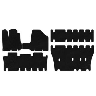 Textile Floor Mats Premium (3 Rows, Black) Toyota Sienna 2003-2009 photo 1