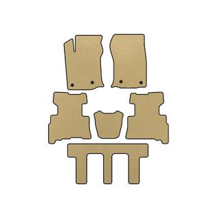 EVA Floor Mats (3 Rows, 2014-2024, 7-Seater, Beige)