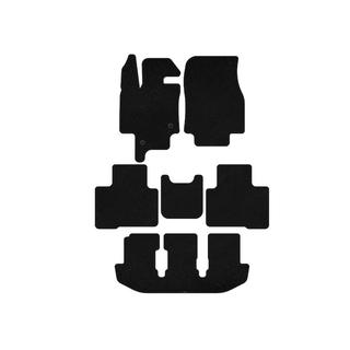 Textile Floor Mats Classic (3 Rows, 7-Seater, Black) Toyota Highlander 2019- photo 1