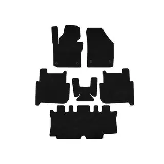 Textile Floor Mats Classic (3 Rows, 2006-2010, 7-Seater, Black) photo 1