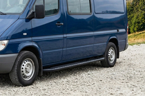 Volkswagen LT 1995-2006 Side Steps Bosphorus Black (2 pcs, Aluminum) photo 1