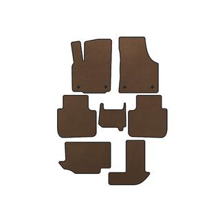 EVA Floor Mats (3 Rows, 7-Seater, Brown)