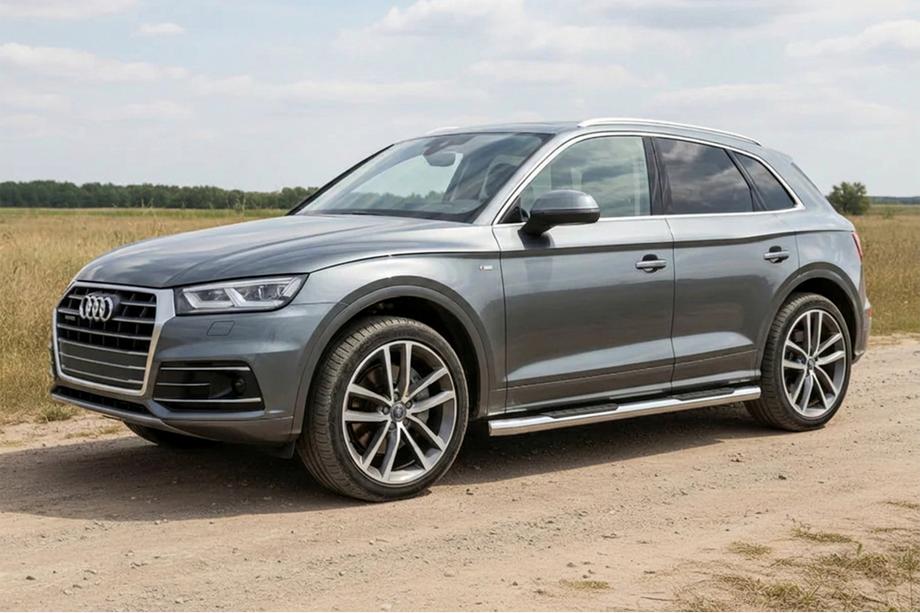 Audi Q5 2017-2025 Side Bars (2 pcs, Stainless Steel) Image