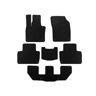 EVA Floor Mats (3 Rows, Black) Volvo XC90 2015-