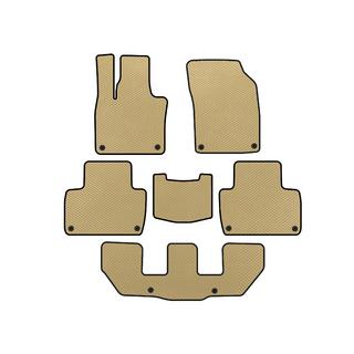 EVA Floor Mats (3 Rows, Beige) Volvo XC90 2015-