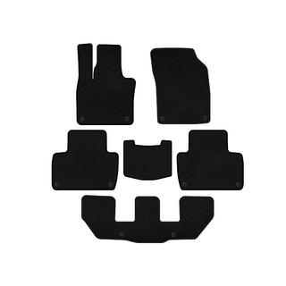 Deluxe Textile Floor Mats (3 Rows, Black) Volvo XC90 2015- photo 1