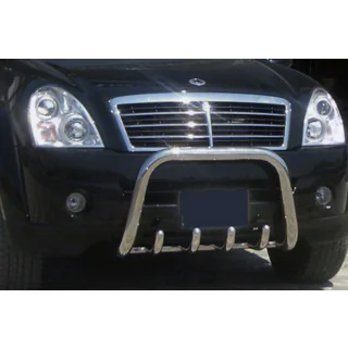 Bull Bar QT006 (Stainless Steel) SsangYong Rexton I 2001-2017 photo 1