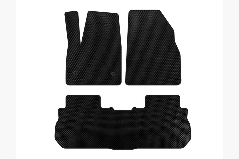GMC Acadia 2017- EVA Floor Mats (2 Rows, 2017-2019, Black) Image