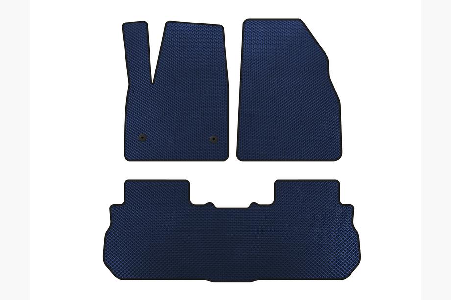 GMC Acadia 2017- EVA Floor Mats (2 Rows, 2017-2019, Blue) Image