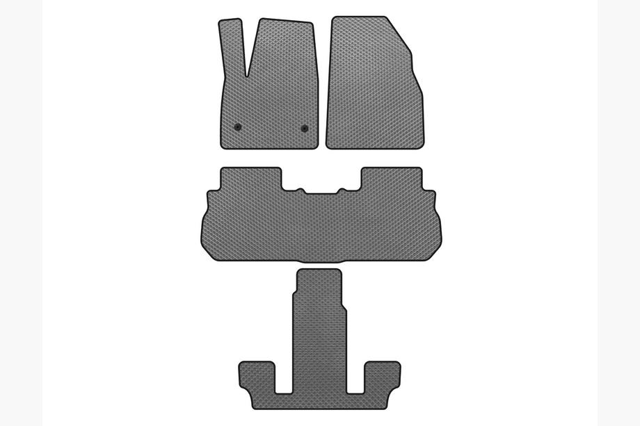 GMC Acadia 2017- EVA Floor Mats (3 Rows, 2017-2019, Gray) Photo 1
