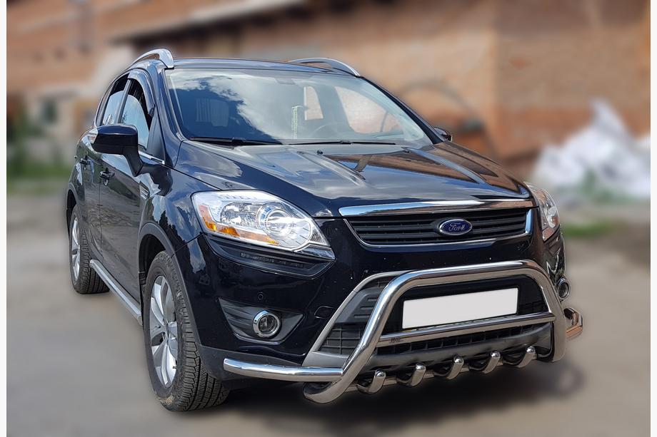 Ford Kuga 2008-2013 Bull Bar WT003-Exclusive (stainless steel) Photo 2