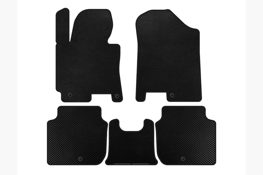Kia Forte 2008–2024 EVA Floor Mats (2012-2016, Black) Photo 1
