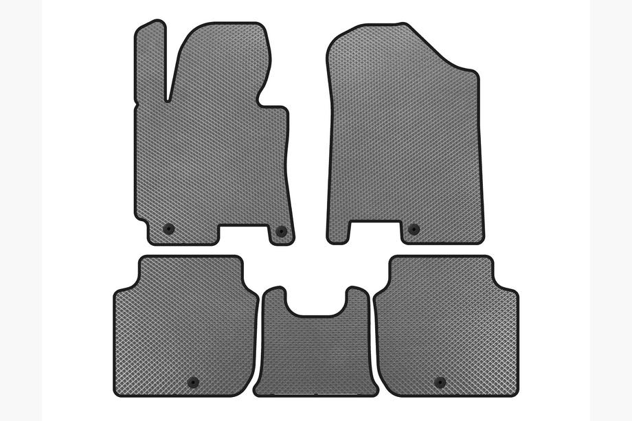 Kia Forte 2008–2024 EVA Floor Mats (2012-2016, Gray) Photo 1