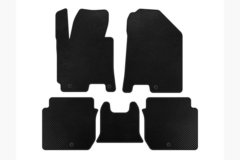Kia Forte 2008–2024 EVA Floor Mats (2016-2018, Black) Photo 1