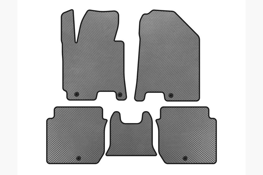 Kia Forte 2008–2024 EVA Floor Mats (2016-2018, Gray) Photo 1