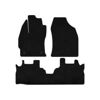 Deluxe Textile Floor Mats (2 Rows, Black) photo 1