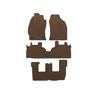 EVA Floor Mats (3 Rows, Brown)