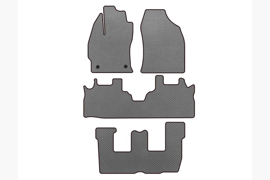 Toyota Prius EVA Floor Mats (3 Rows, Gray) Image