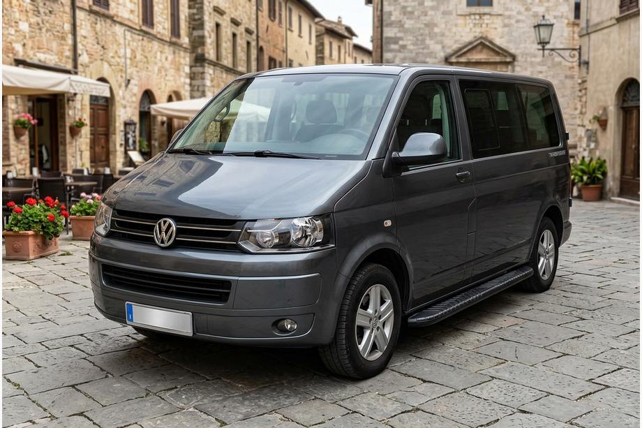 Volkswagen T5 2010-2015 Side Steps Bosphorus Black (2 pcs, Aluminum) Image