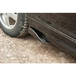 Universal Flap Side Skirt Extensions Type-F (2 pcs, Gloss Black, ABS Plastic) photo 1