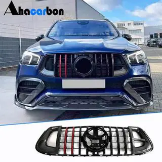 Front Grille GT Panamericana GT-R Carbon (for AMG-Line/GLE53/GLE63 2019-2023) Mercedes GLE coupe C167 2019- photo 2