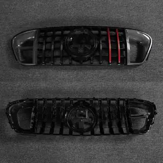 Front Grille GT Panamericana GT-R Carbon (for AMG-Line/GLE53/GLE63 2019-2023) Mercedes GLE coupe C167 2019- photo 3