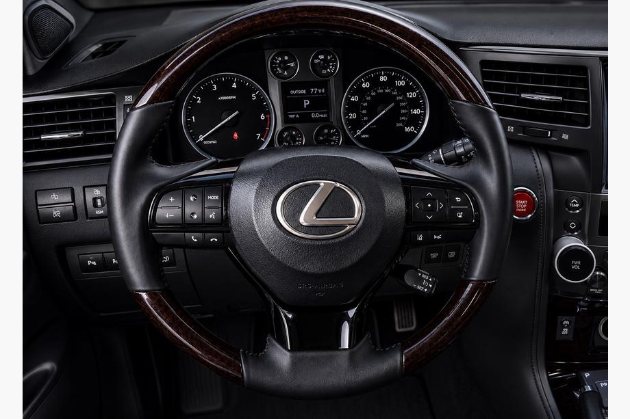 Lexus GX460 2009-2023 Steering wheel assembly (with heating, wood finish) Image