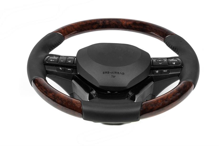 Lexus GX460 2009-2023 Steering wheel assembly (with heating, wood finish) Photo 4