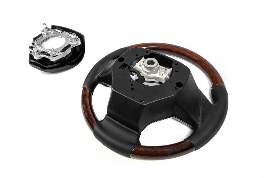 Lexus GX460 2009-2023 Steering wheel assembly (with heating, wood finish) Photo 11