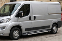 Fiat Ducato 2006-2025 Side Steps RedLine V1 (2 pcs, Aluminum) photo 1