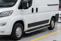 Fiat Ducato 2006-2025 Side Steps Maydos V1 (2 pcs, Aluminum & Stainless Steel) photo 1